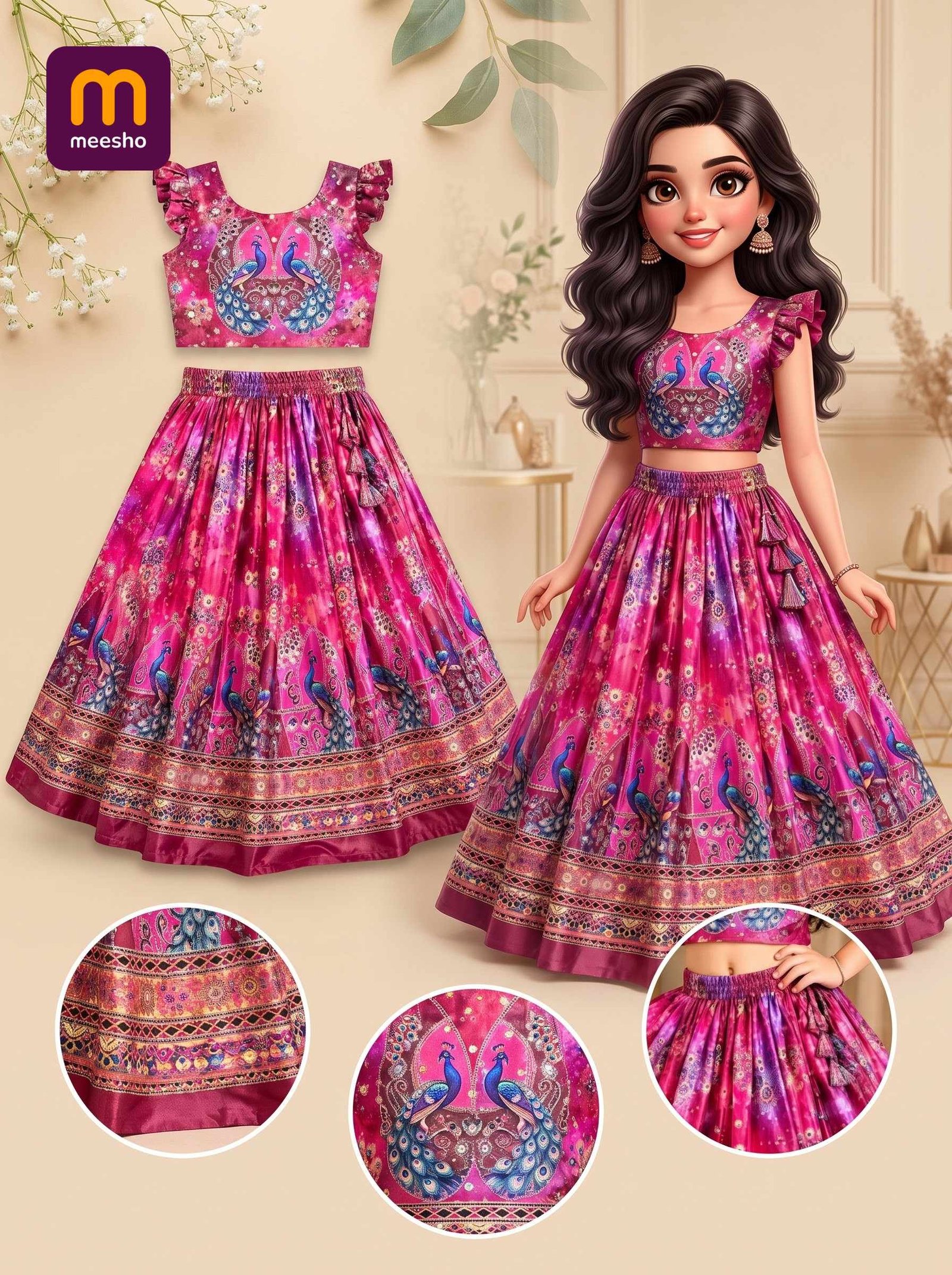 Kids Girls Lehenga Choli