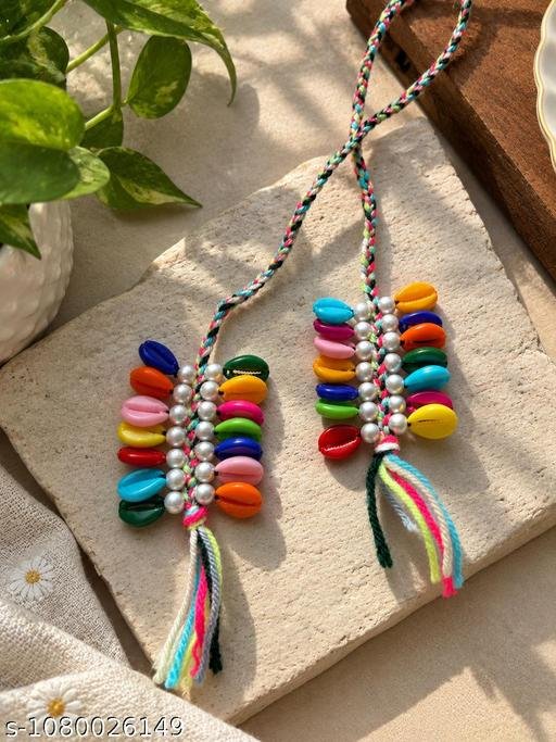 Navratri Garba Hair Band | Multicolor Beaded Thread Hair Accessory | Girls & Women Festive Wear
