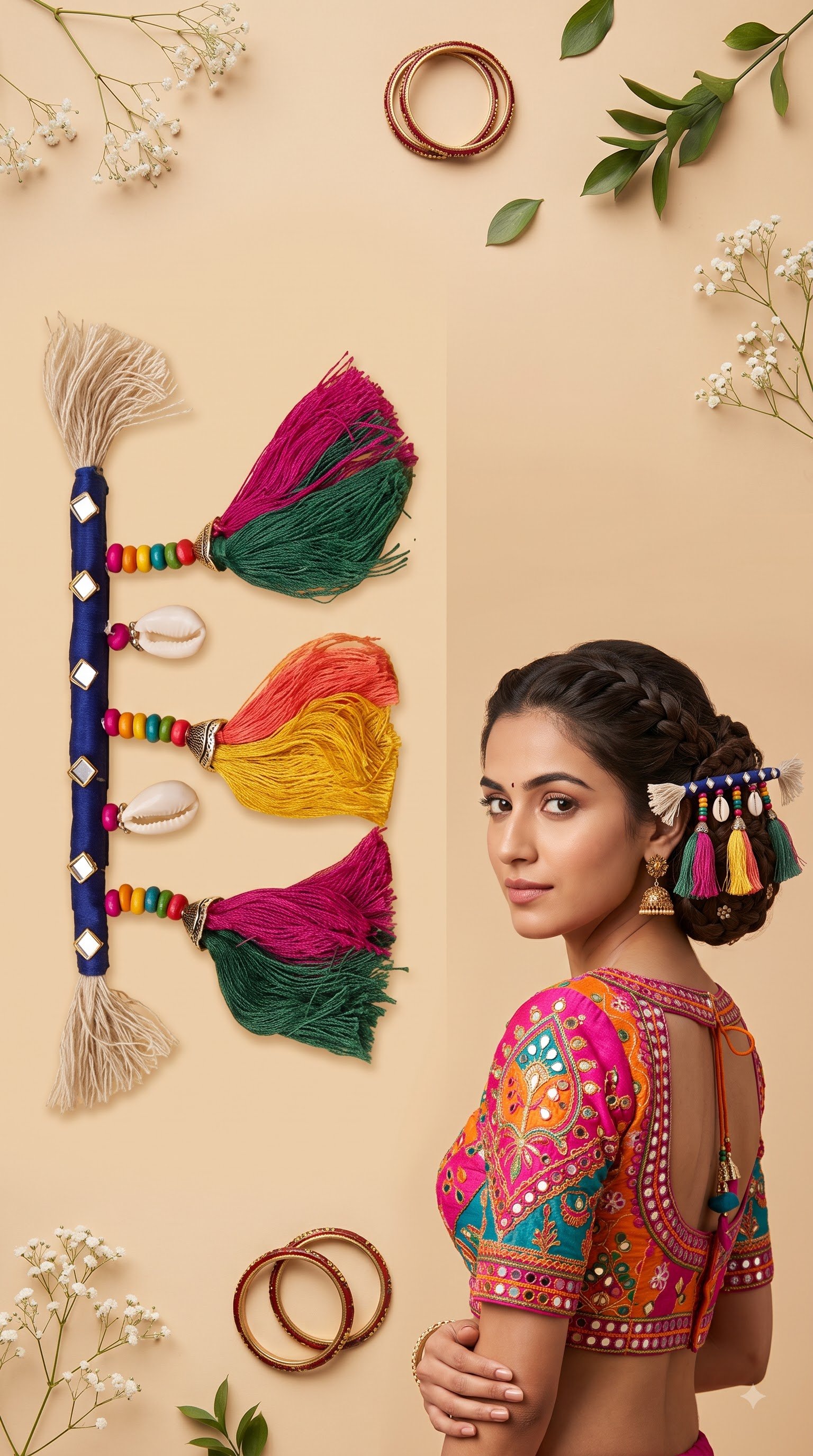 Traditional Navratri Hair Accessory for Women